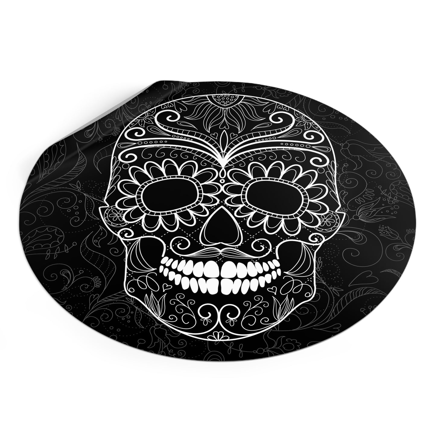Decorative Skull Vinyl Stickers - Day of the Dead Inspired