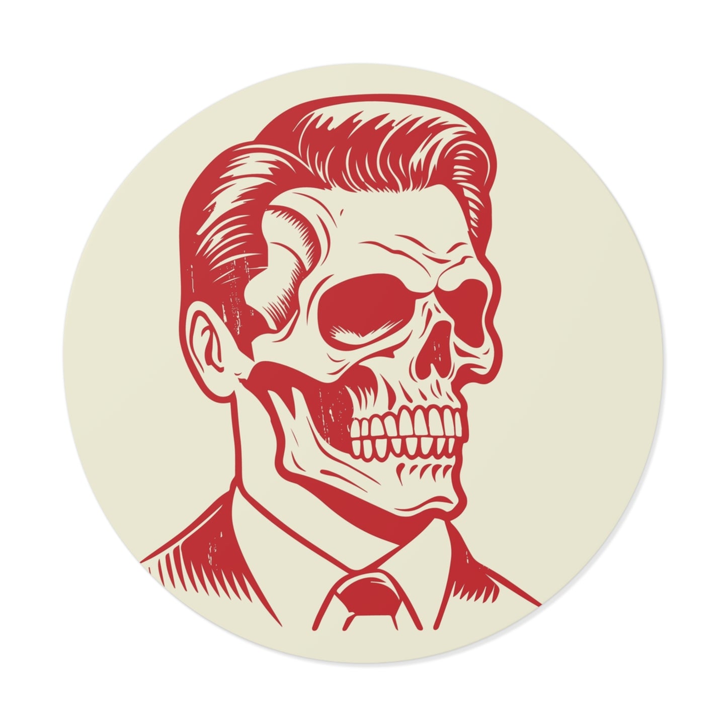 Vintage Skull Vinyl Stickers -BOARD SHACK ORIGINAL Retro Horror Decor