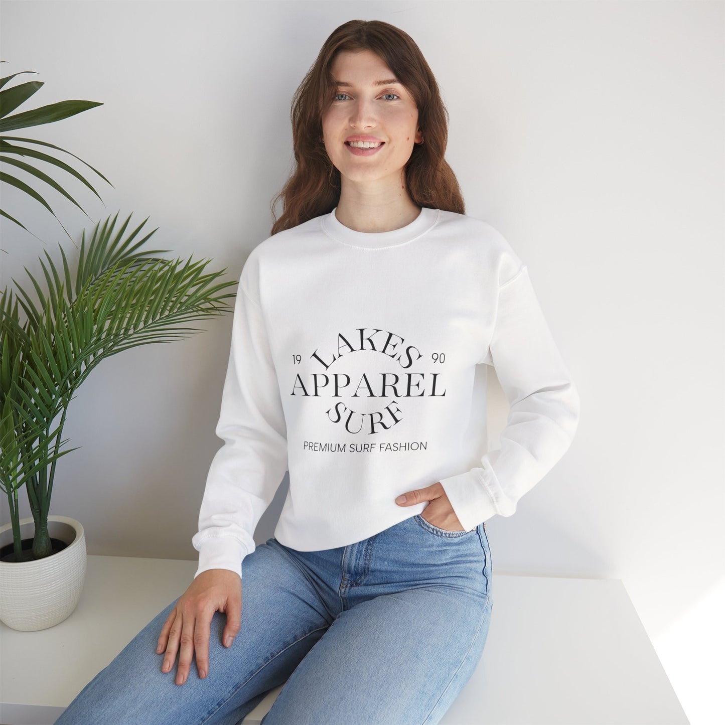 Lakes Surf Apparel Crewneck Sweatshirt - Cozy Unisex Fashion for Great Lakes Surfers