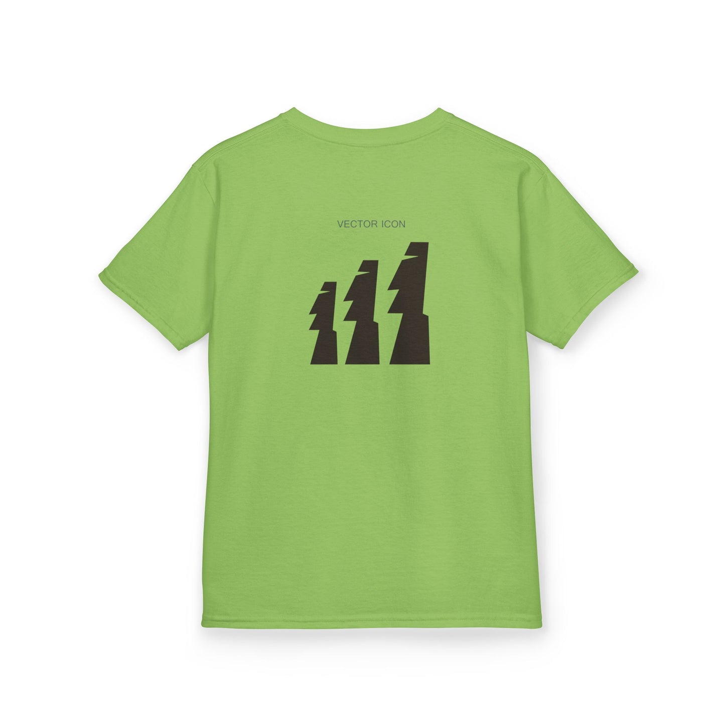 Vector Icon Surf Style Kids Tee - Stylish Heavy Cotton T-Shirt for Boys and Girls