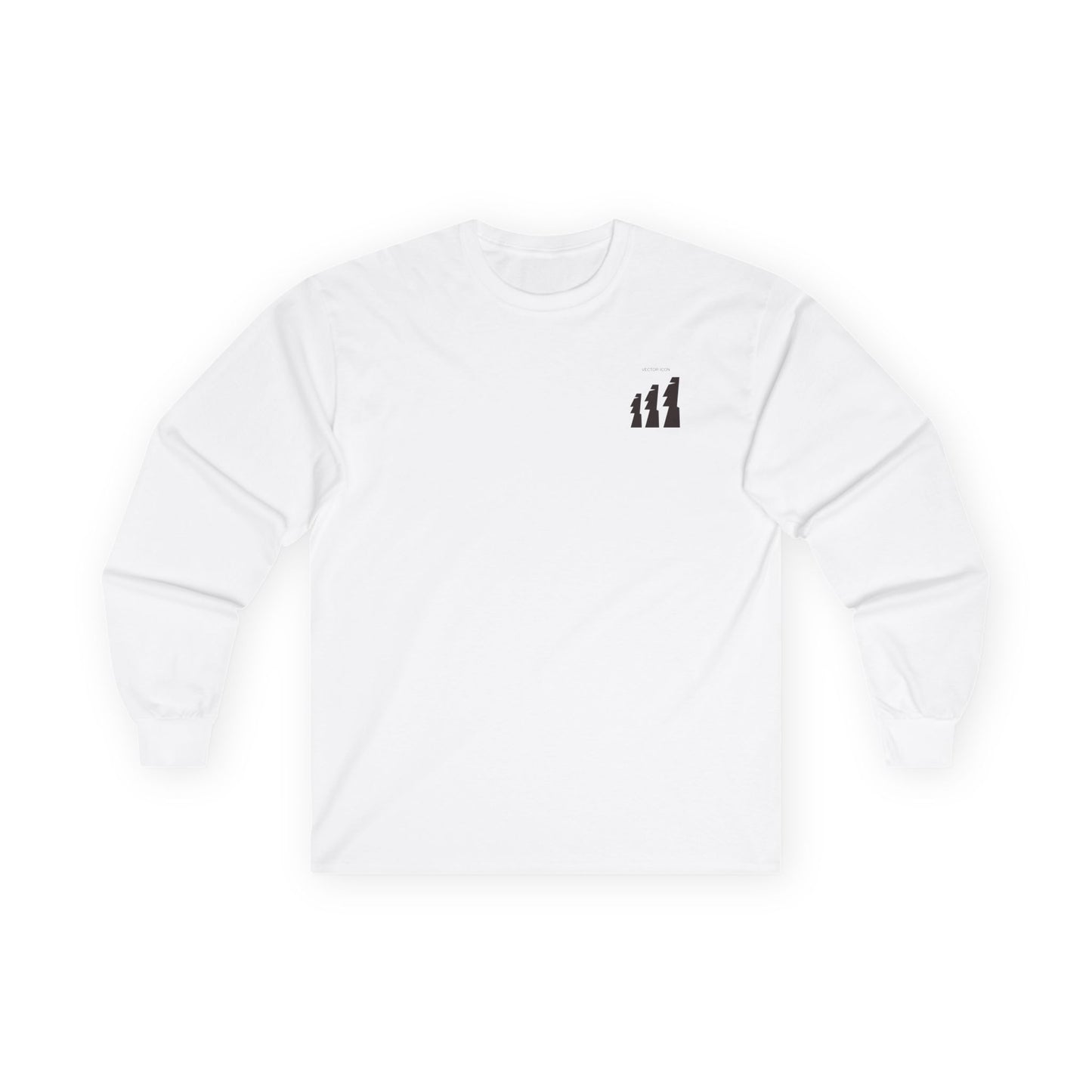 Vector Icon Tribal Surf-Inspired Unisex Long Sleeve Tee