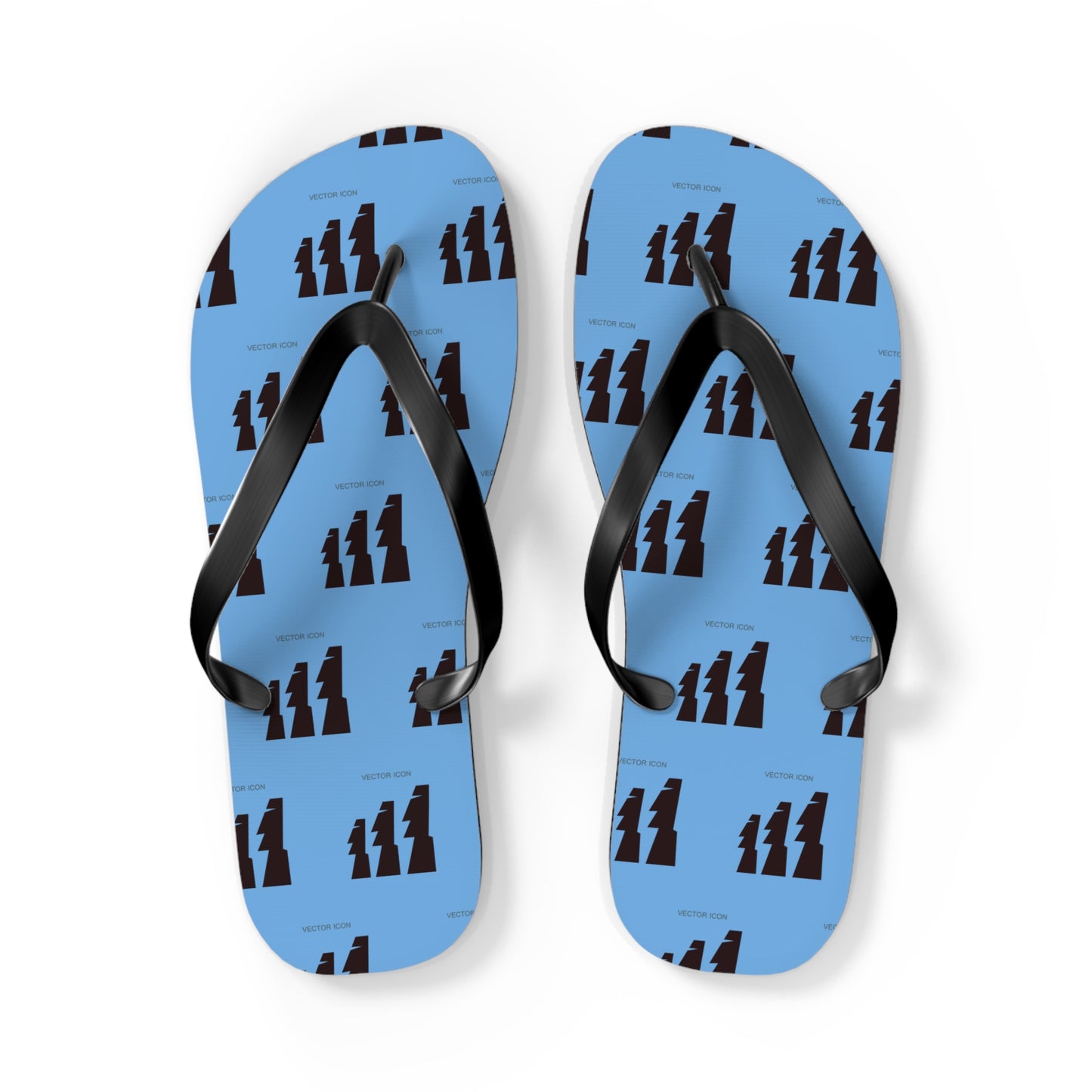 Vector Icon Flip Flops - Casual Surf Footwear for Beach Days & Vacations