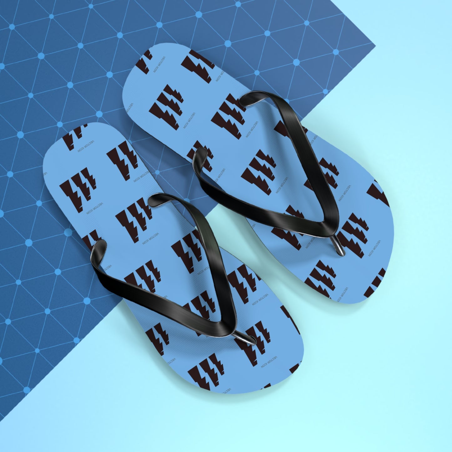 Vector Icon Flip Flops - Casual Surf Footwear for Beach Days & Vacations