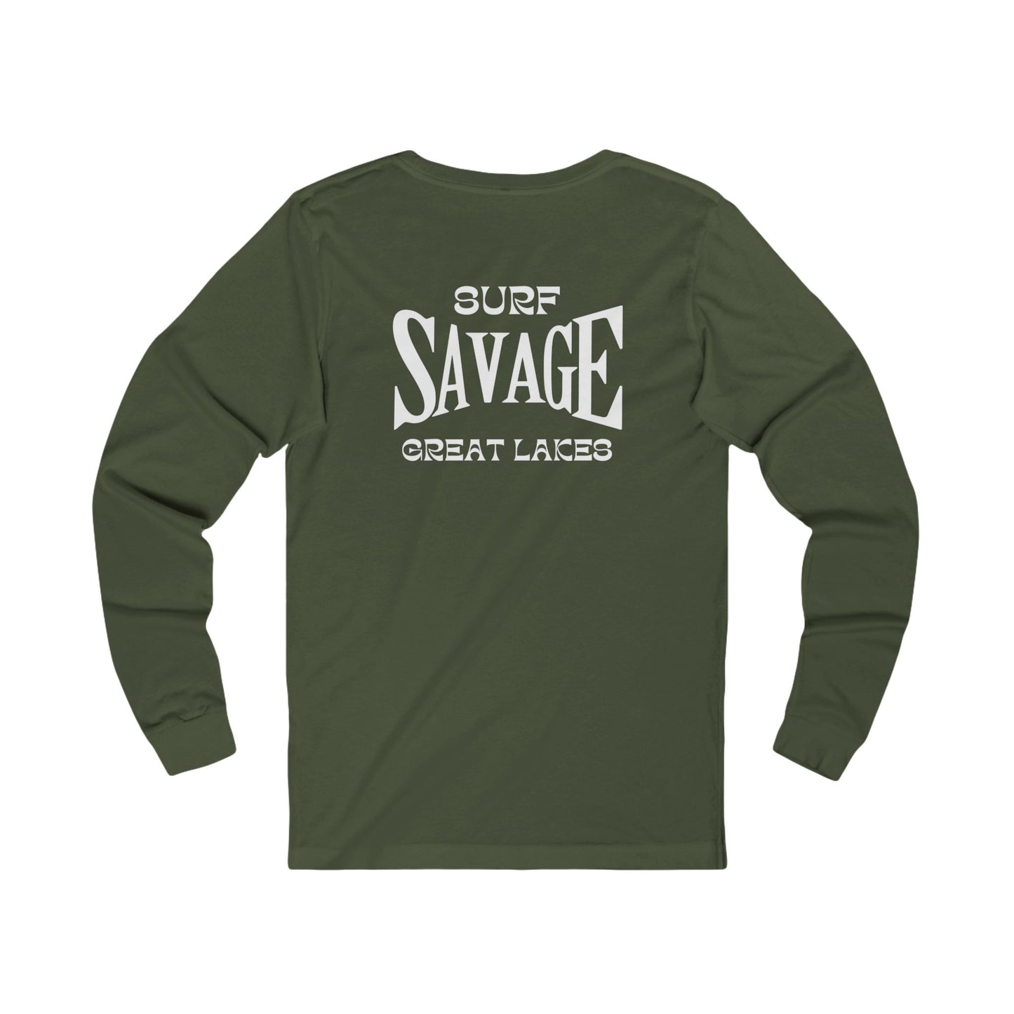 Surf Savage Unisex Long Sleeve Tee - Great Lakes Surf Gear