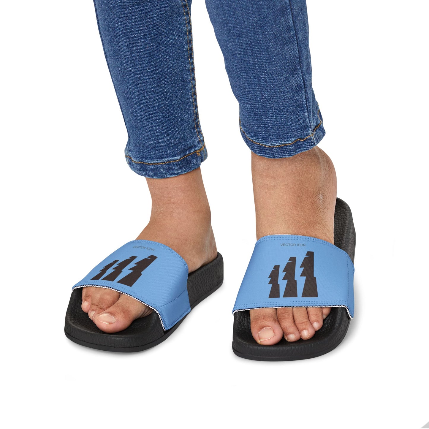 Vector Icon Surf Style Youth Removable-Strap Sandals for Active Kids