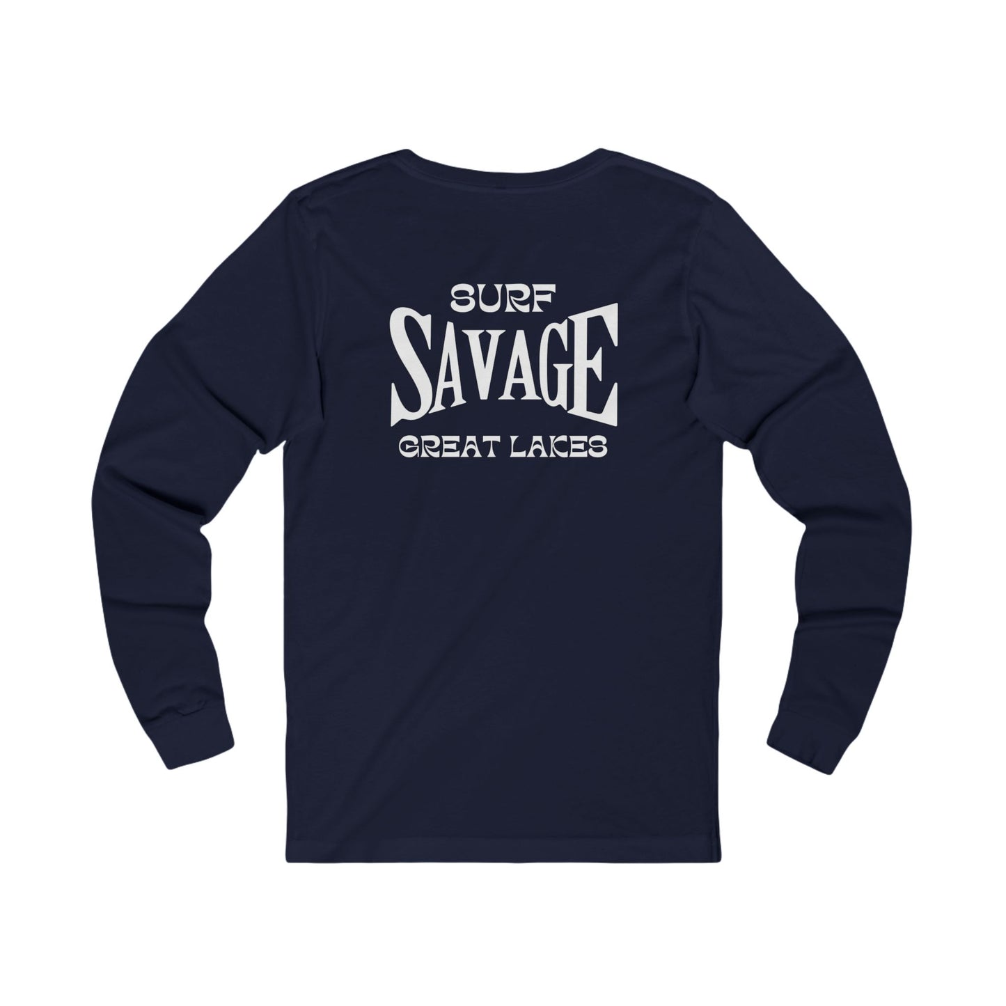 Surf Savage Unisex Long Sleeve Tee - Great Lakes Surf Gear