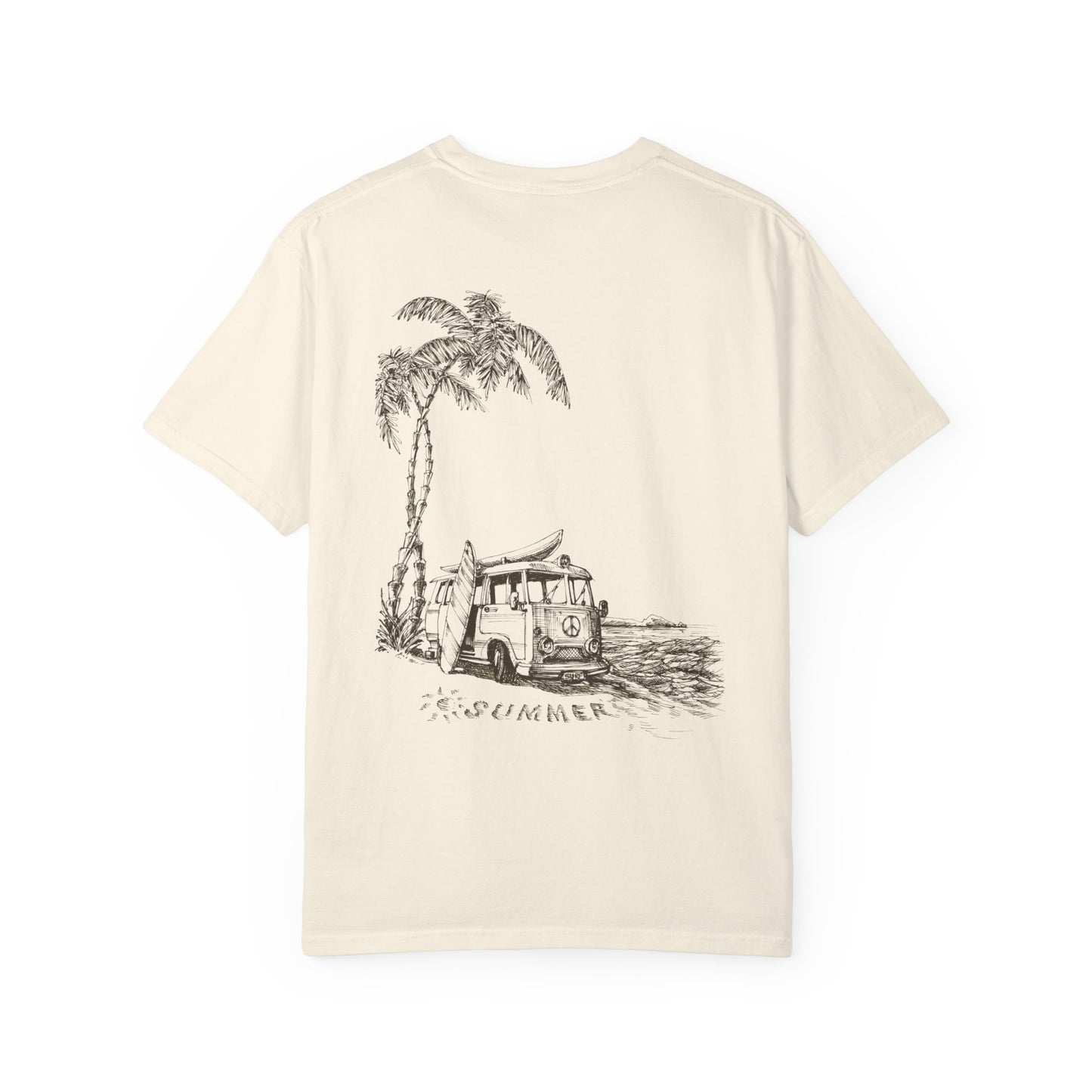 Vector Icon Surf Style Unisex Tshirt - Surf Bus Surf Graphic