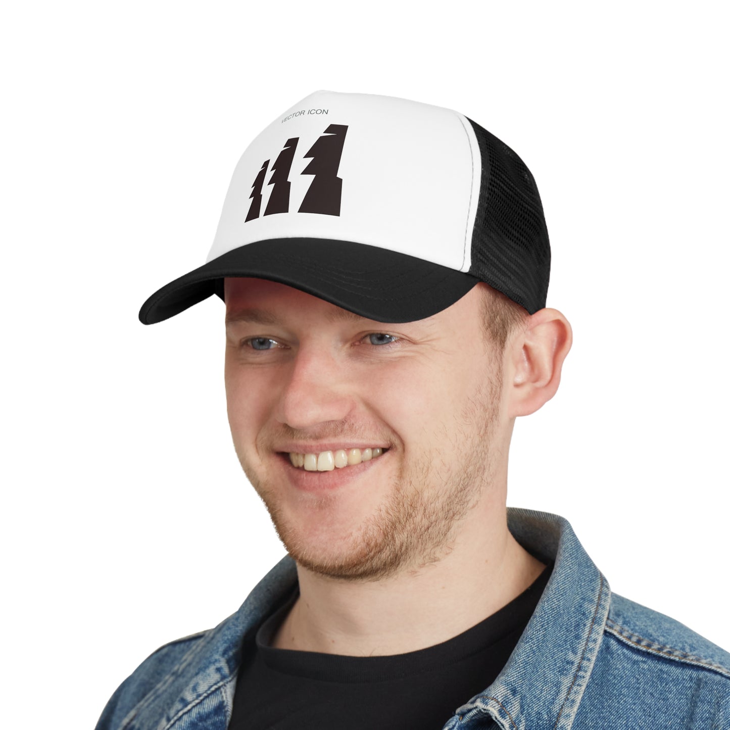 Vector Icon Surf Style Trucker Hat - Casual Surf Fashion