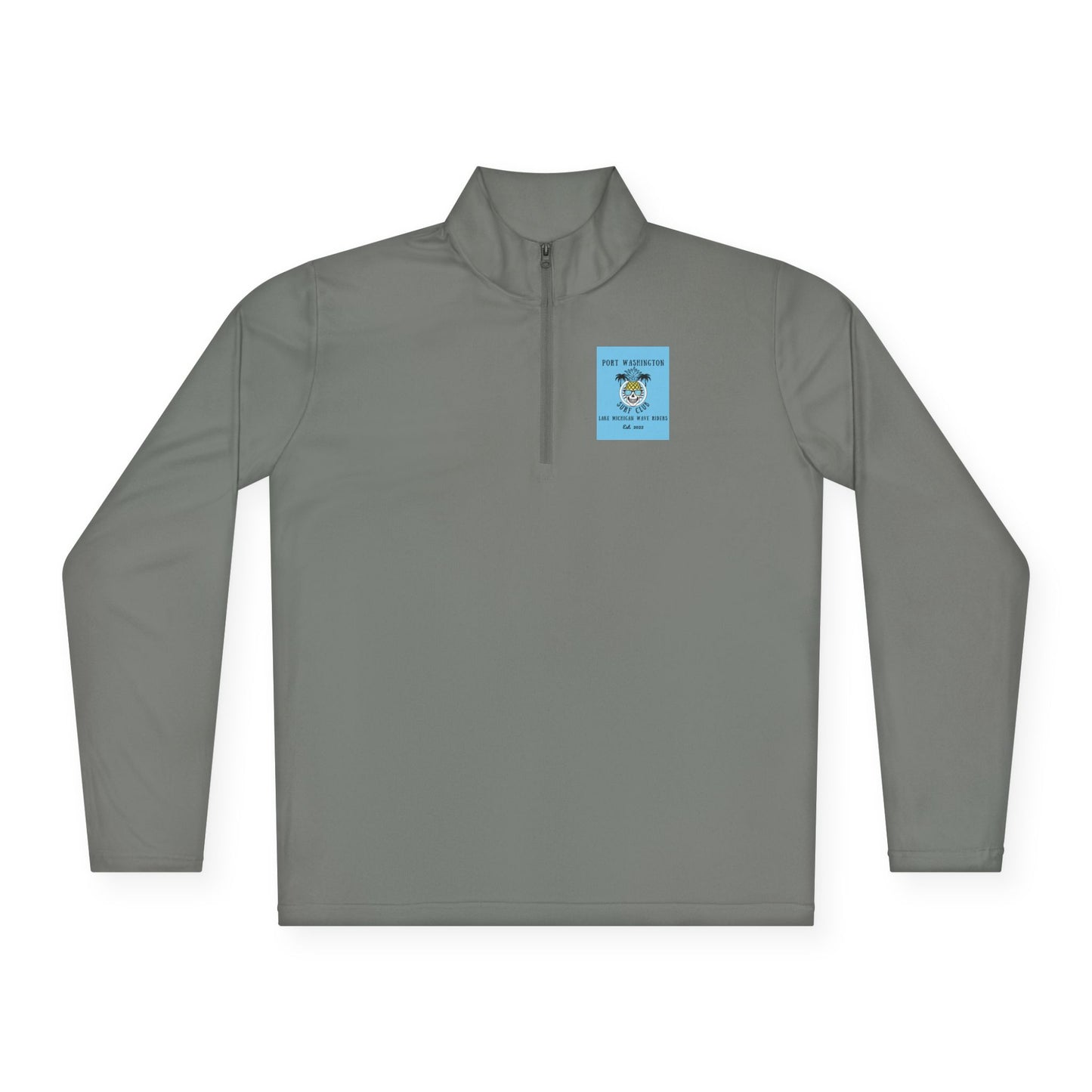 Port Washington Surf Club Unisex Quarter - Zip Pullover - GREAT LAKES ORIGINAL