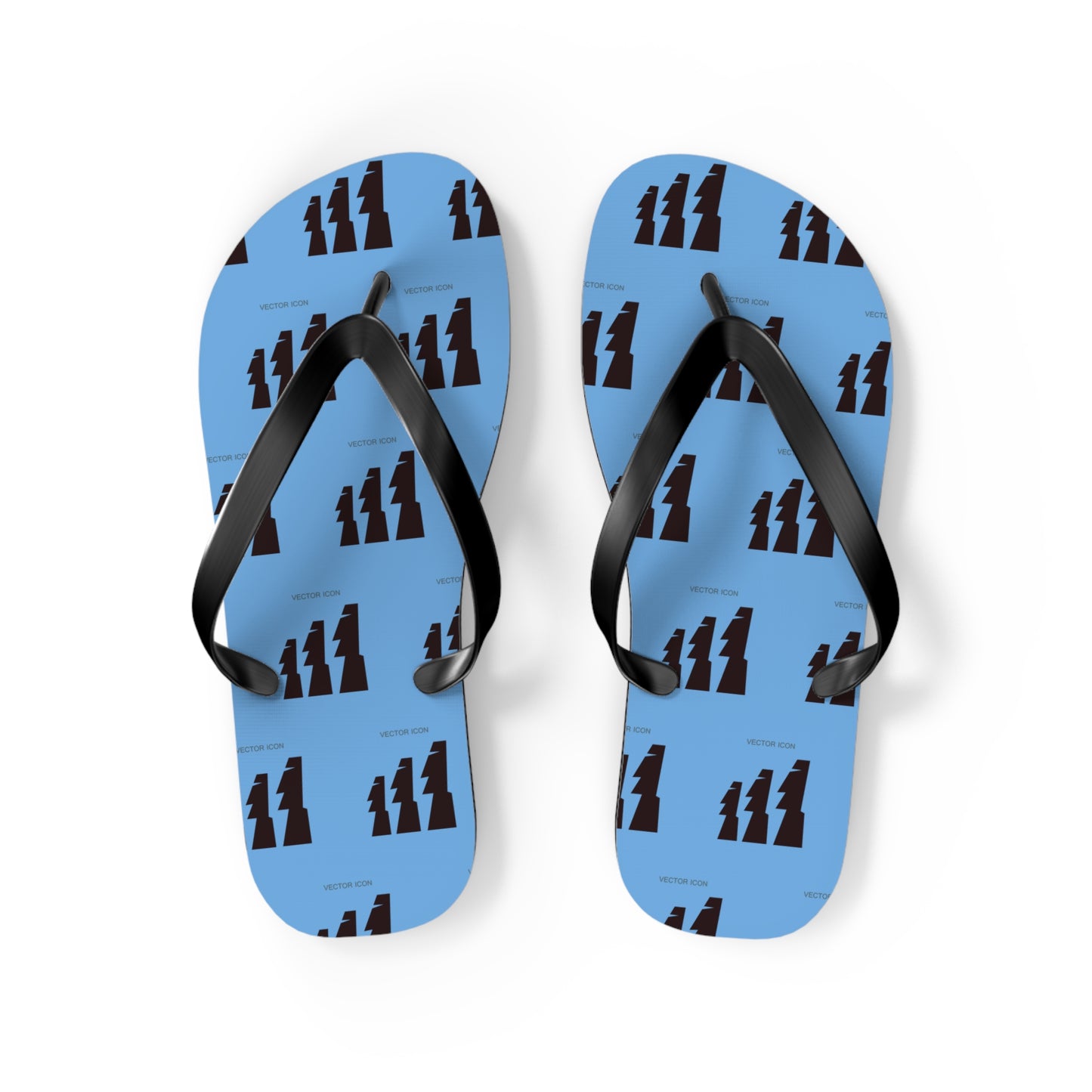 Vector Icon Flip Flops - Casual Surf Footwear for Beach Days & Vacations