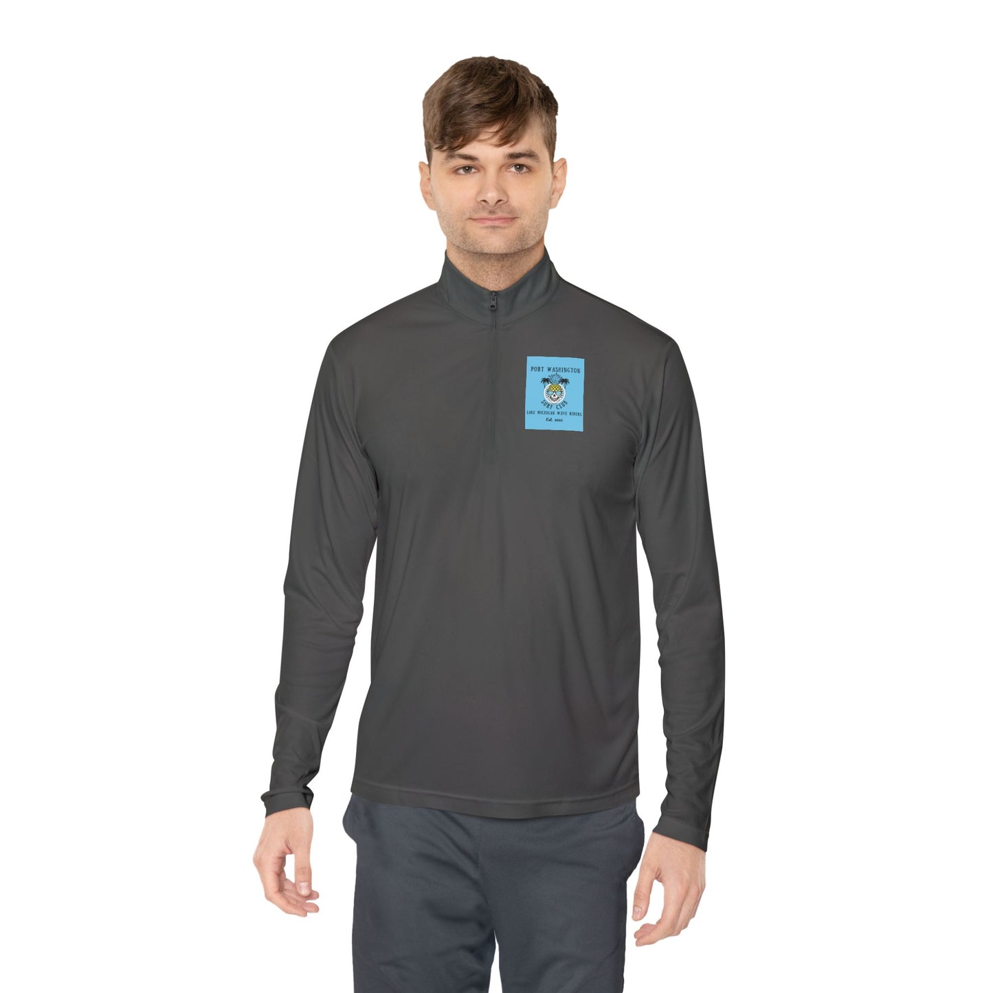 Port Washington Surf Club Unisex Quarter - Zip Pullover - GREAT LAKES ORIGINAL