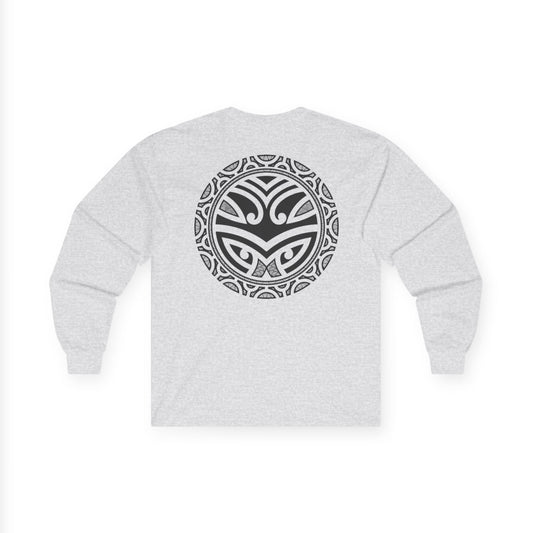 Vector Icon Tribal Surf-Inspired Unisex Long Sleeve Tee