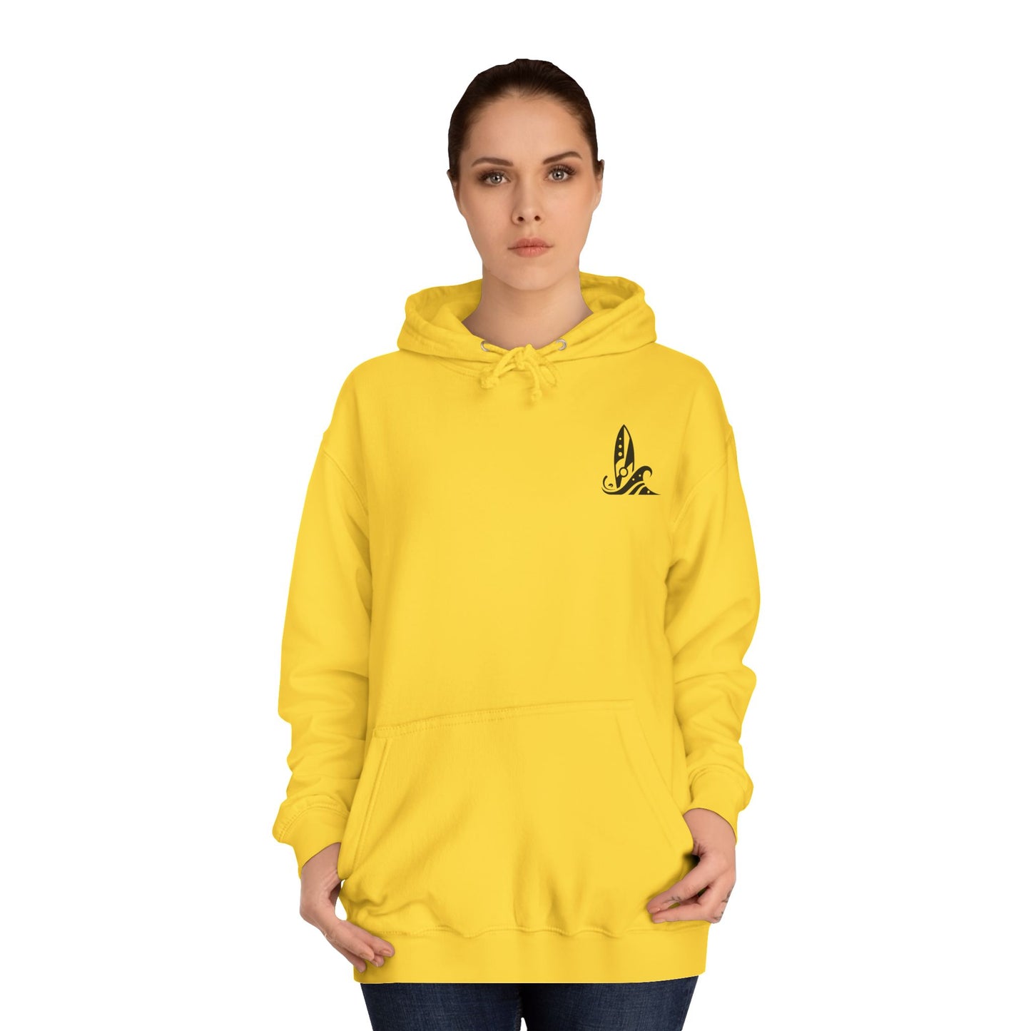 Aloha Surf Graphic Unisex College Hoodie - Surf Inspired Sweatshirt for Relaxation & Style