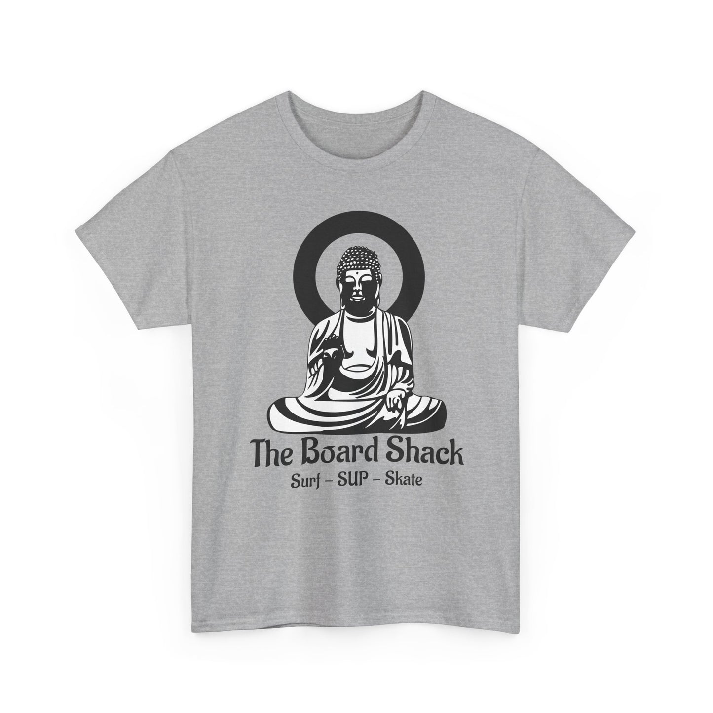 The Board Shack T-Shirt — Zen Buddha Graphic