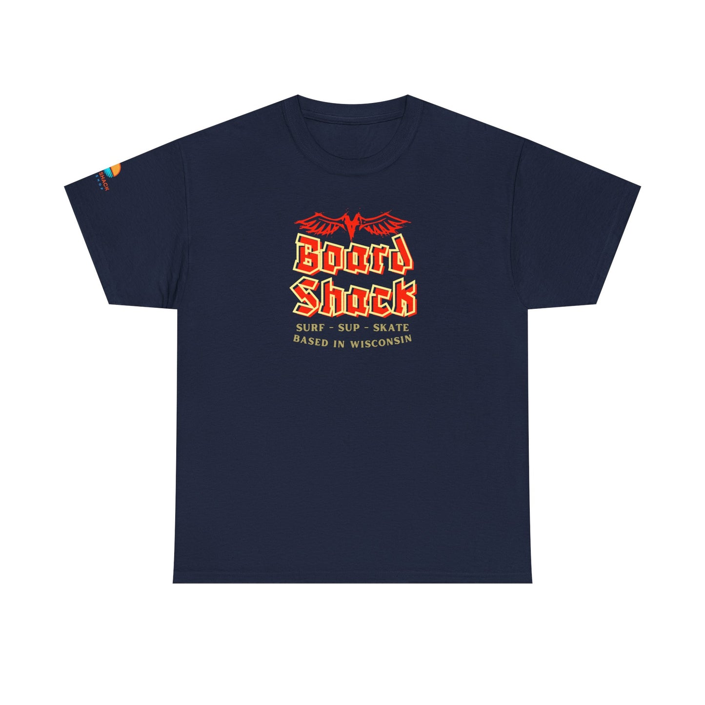 Board Shack T-Shirt — Retro Surf & Skate Graphic Tee (Based in Wisconsin)