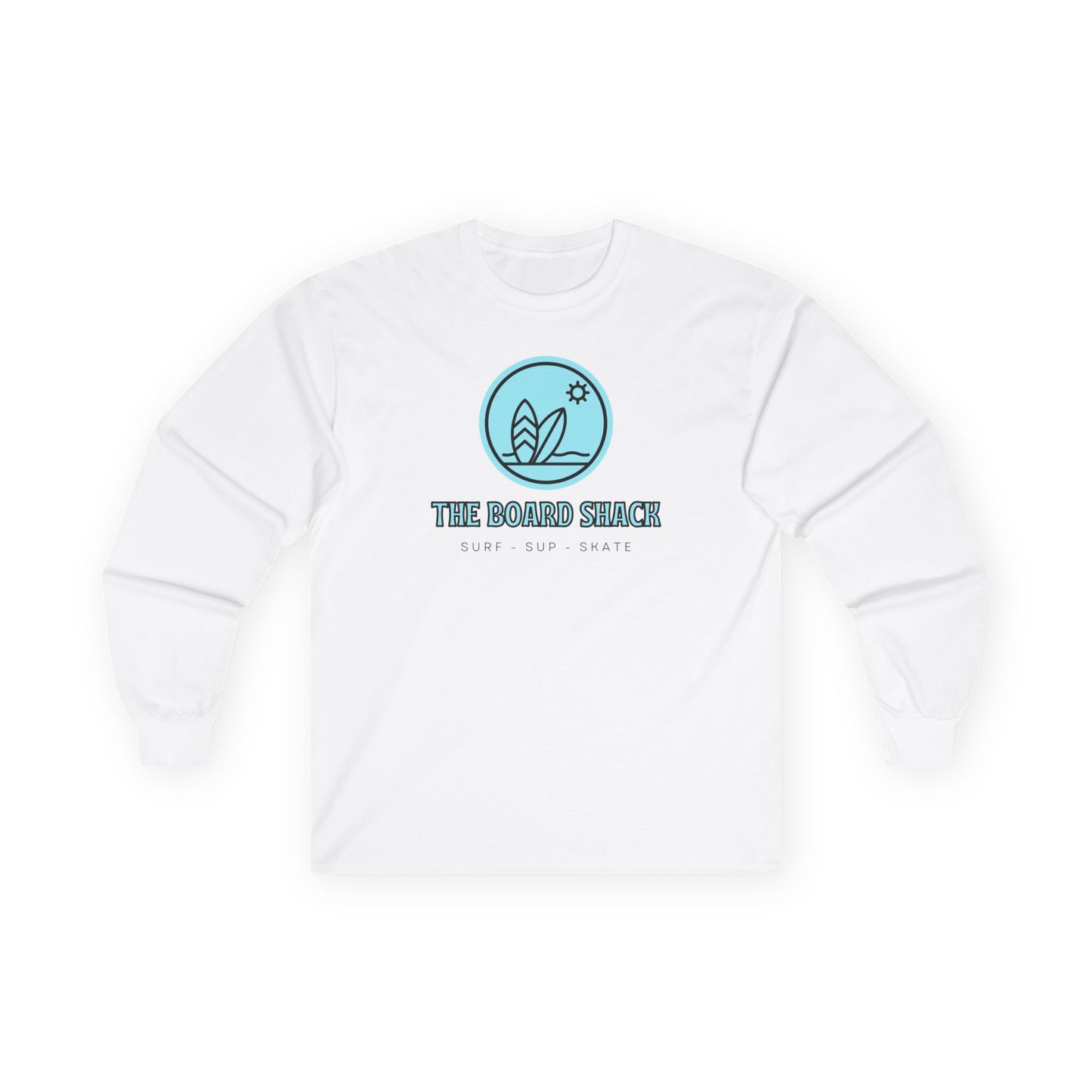 The Board Shack Long Sleeve Tee — Coastal Surf Logo Shirt