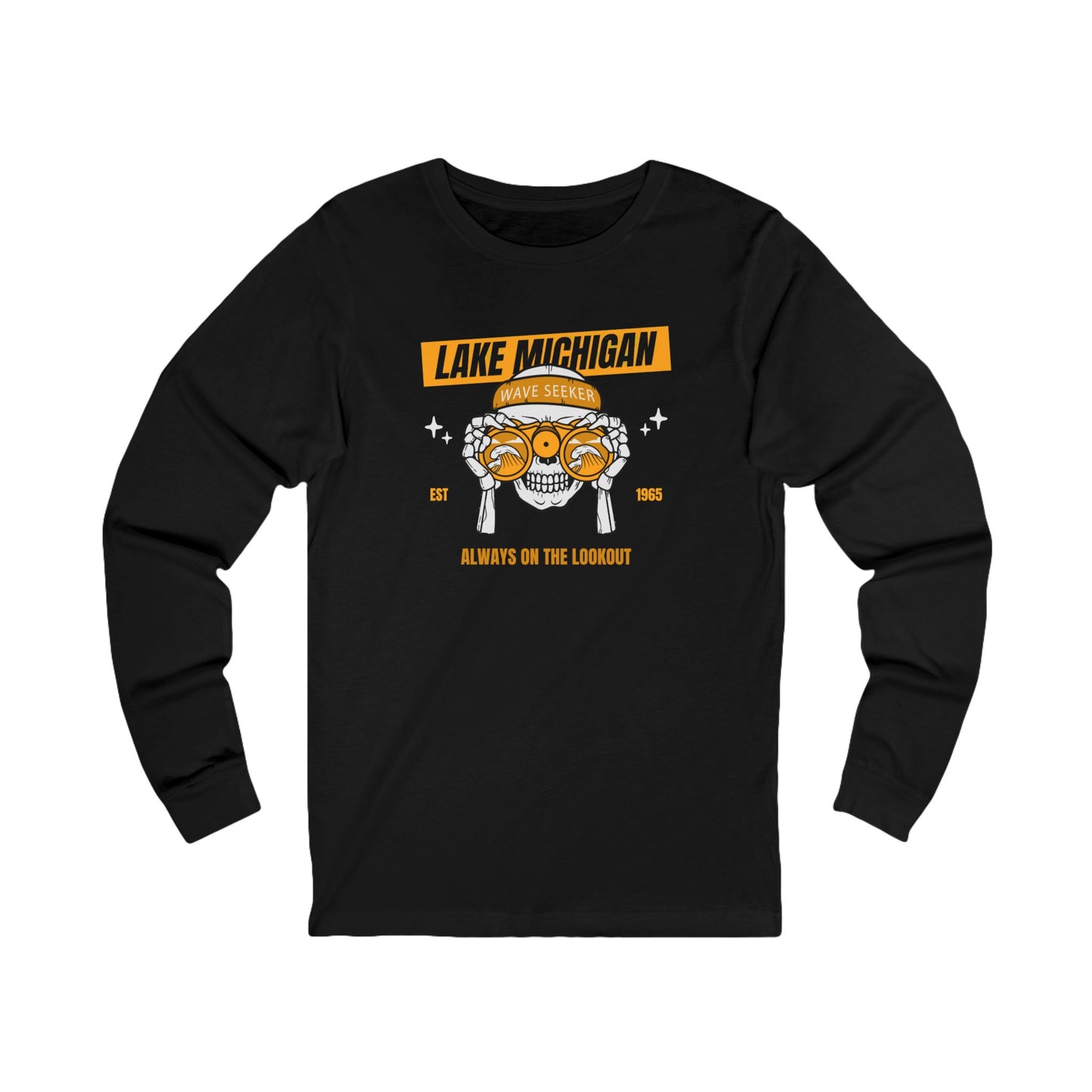 Lake Michigan Wave Seeker Unisex Jersey Long Sleeve Tee