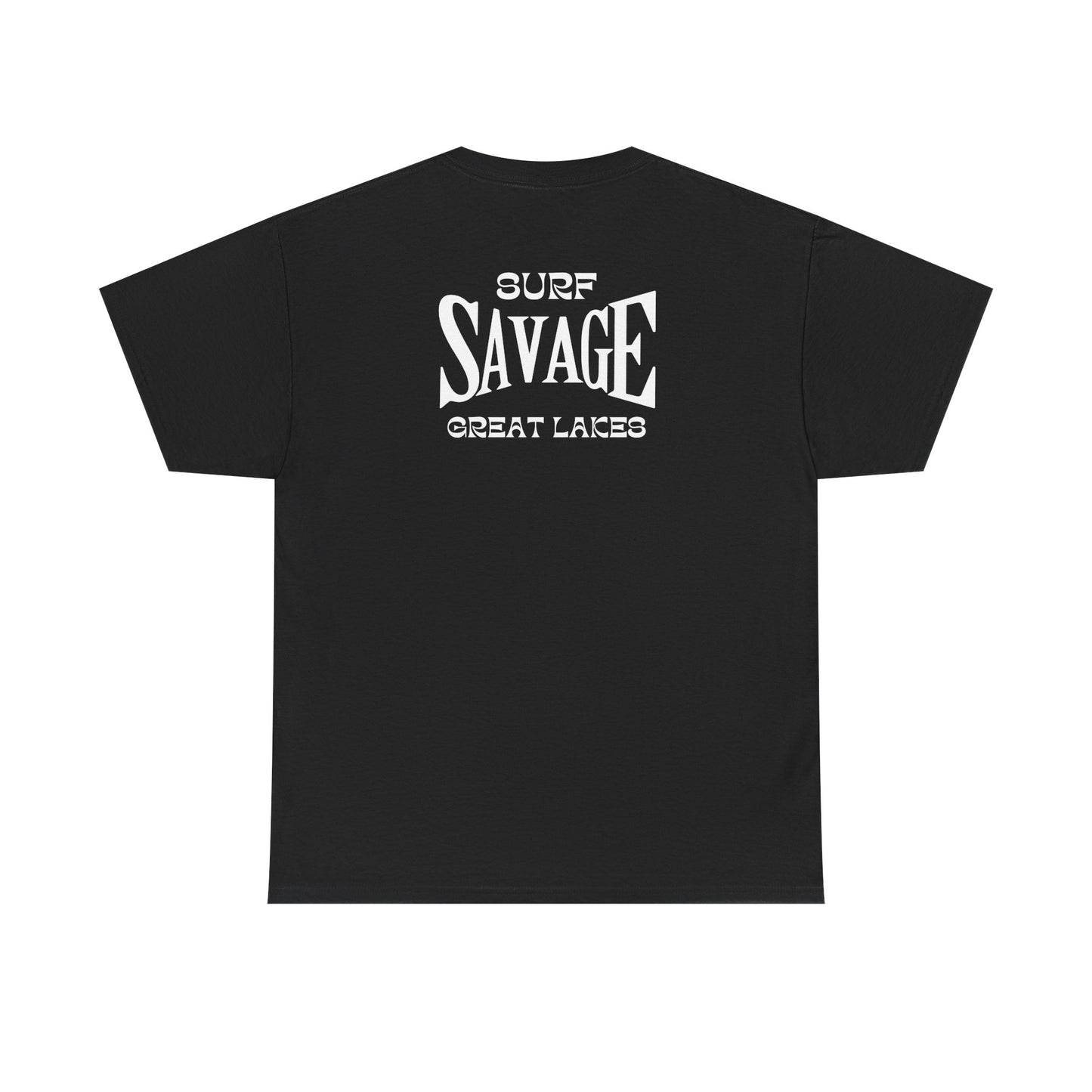 Surf Savage Unisex Heavy Cotton Tee - Great Lakes Surf Gear