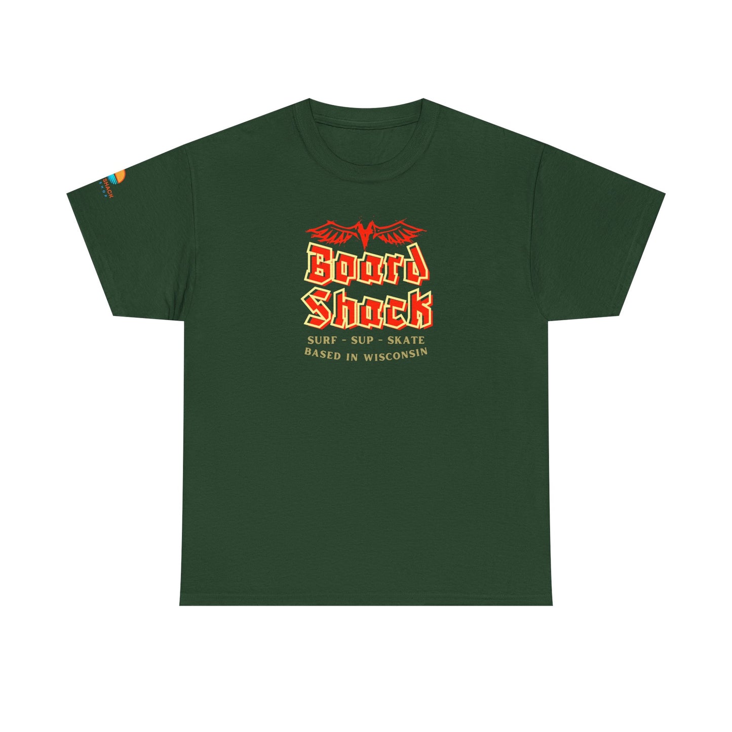 Board Shack T-Shirt — Retro Surf & Skate Graphic Tee (Based in Wisconsin)