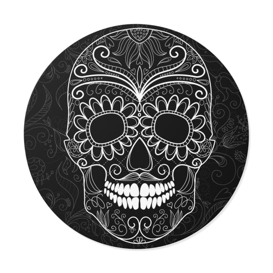 Decorative Skull Vinyl Stickers - Day of the Dead Inspired