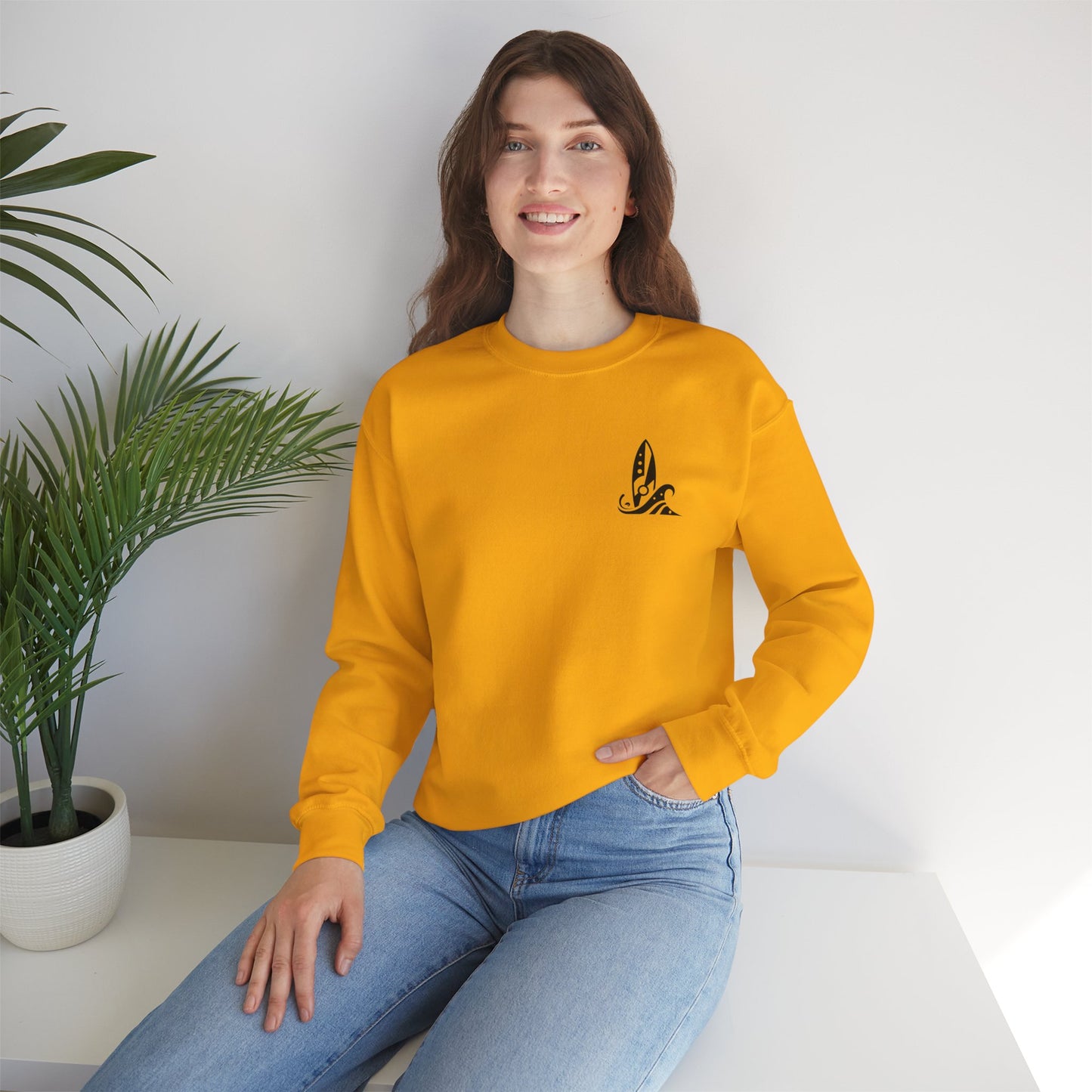 Vector Icon Surf Style Unisex Crewneck Sweatshirt - Surf Style Fashion