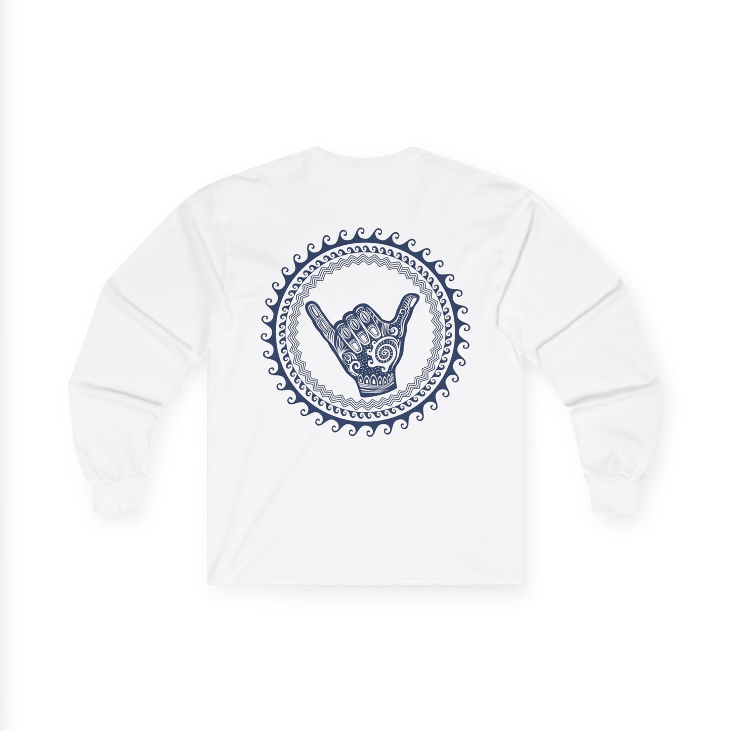 The Board Shack Unisex Long Sleeve Tee with Shaka Design