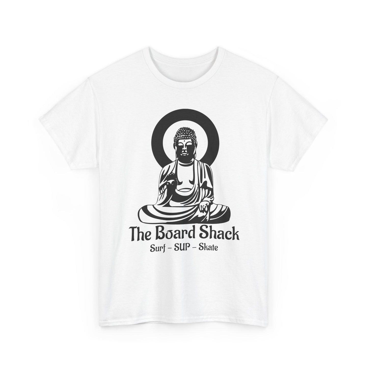 The Board Shack T-Shirt — Zen Buddha Graphic