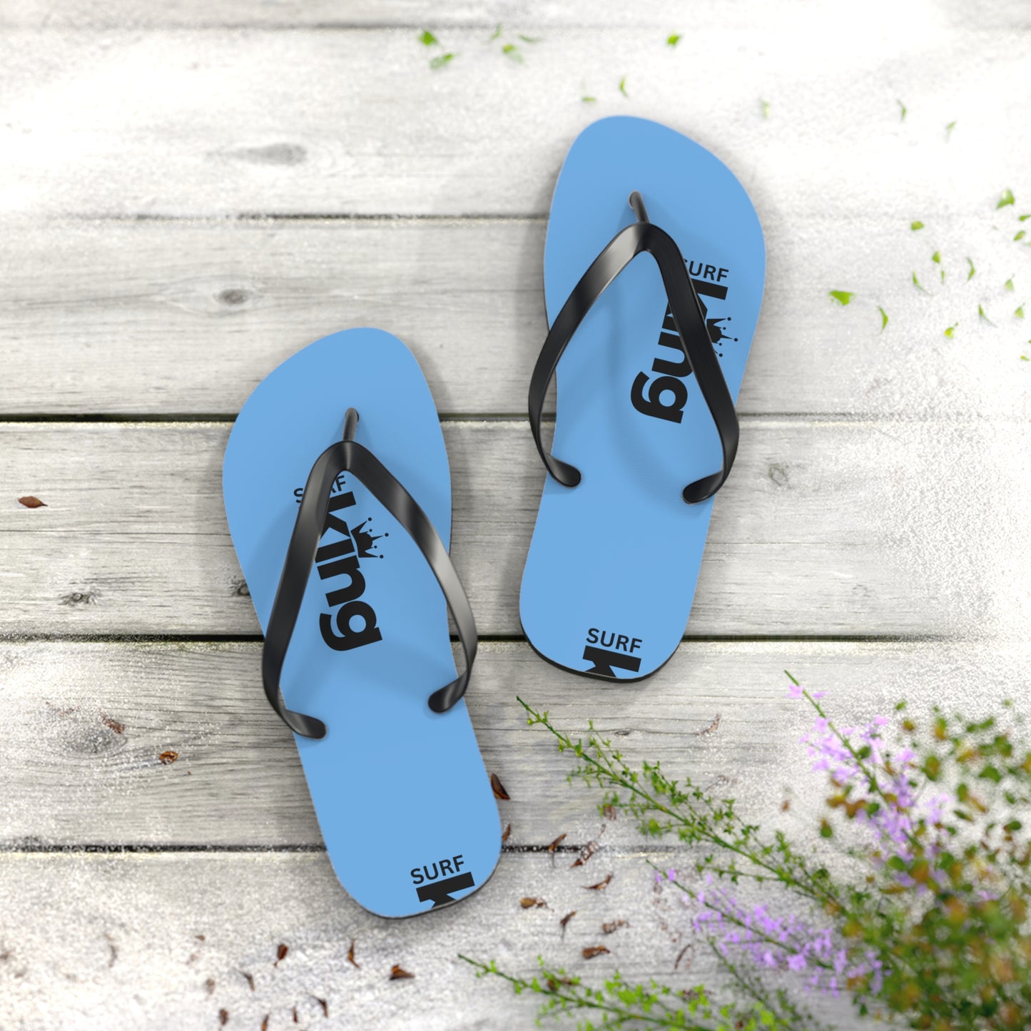 Surf King  Flip Flops - Casual Surf Footwear for Beach Days & Vacations