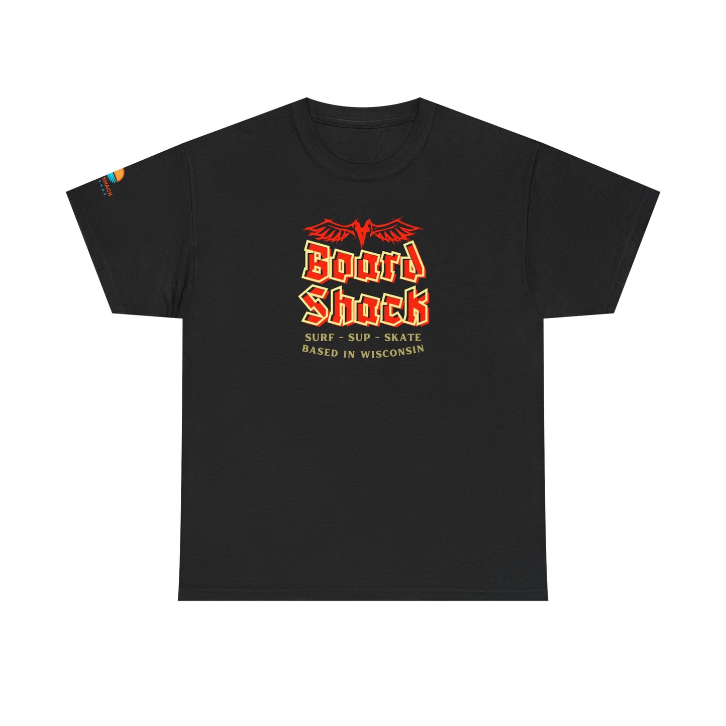 Board Shack T-Shirt — Retro Surf & Skate Graphic Tee (Based in Wisconsin)