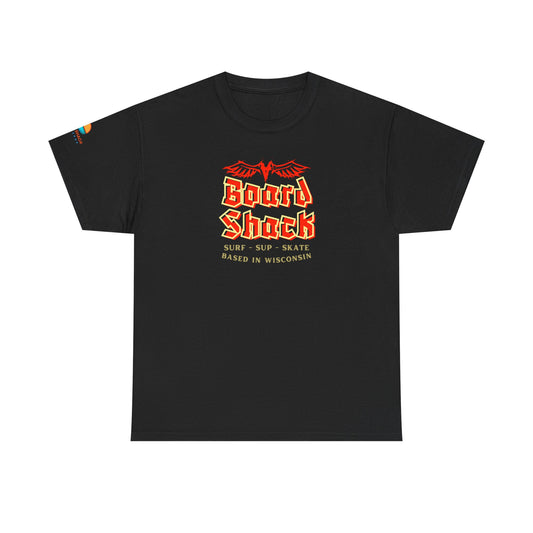 Board Shack T-Shirt — Retro Surf & Skate Graphic Tee (Based in Wisconsin)