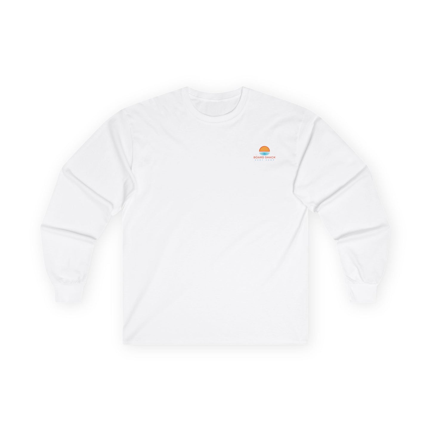 The Board Shack Unisex Long Sleeve Tee with Shaka Design