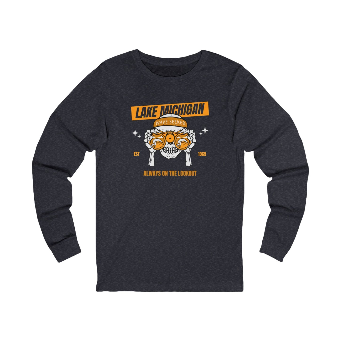 Lake Michigan Wave Seeker Unisex Jersey Long Sleeve Tee