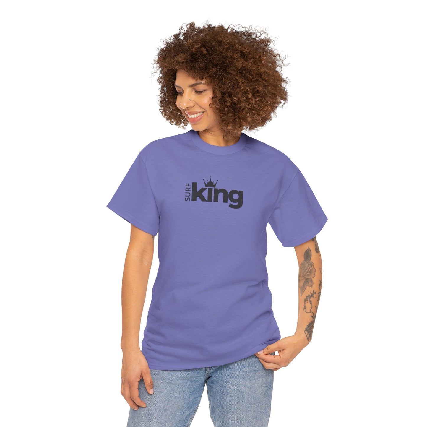 Surf King Unisex Heavy Cotton Tee - Great Lakes Surf Apparel