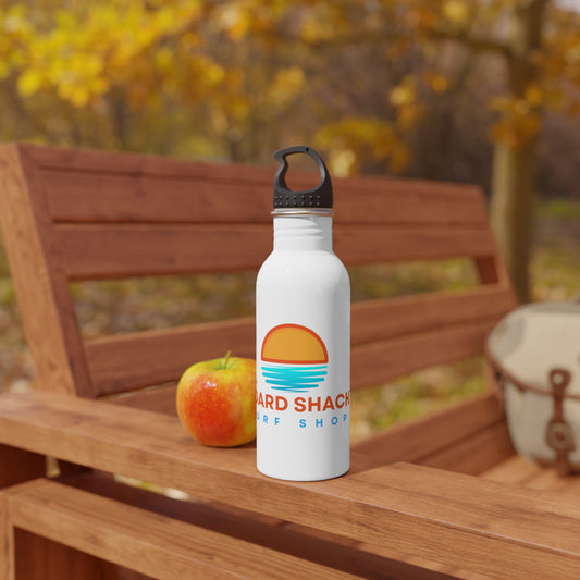 Board Shack Stainless Steel Water Bottle — Sunset Surf Logo, Beachy Reusable Bottle