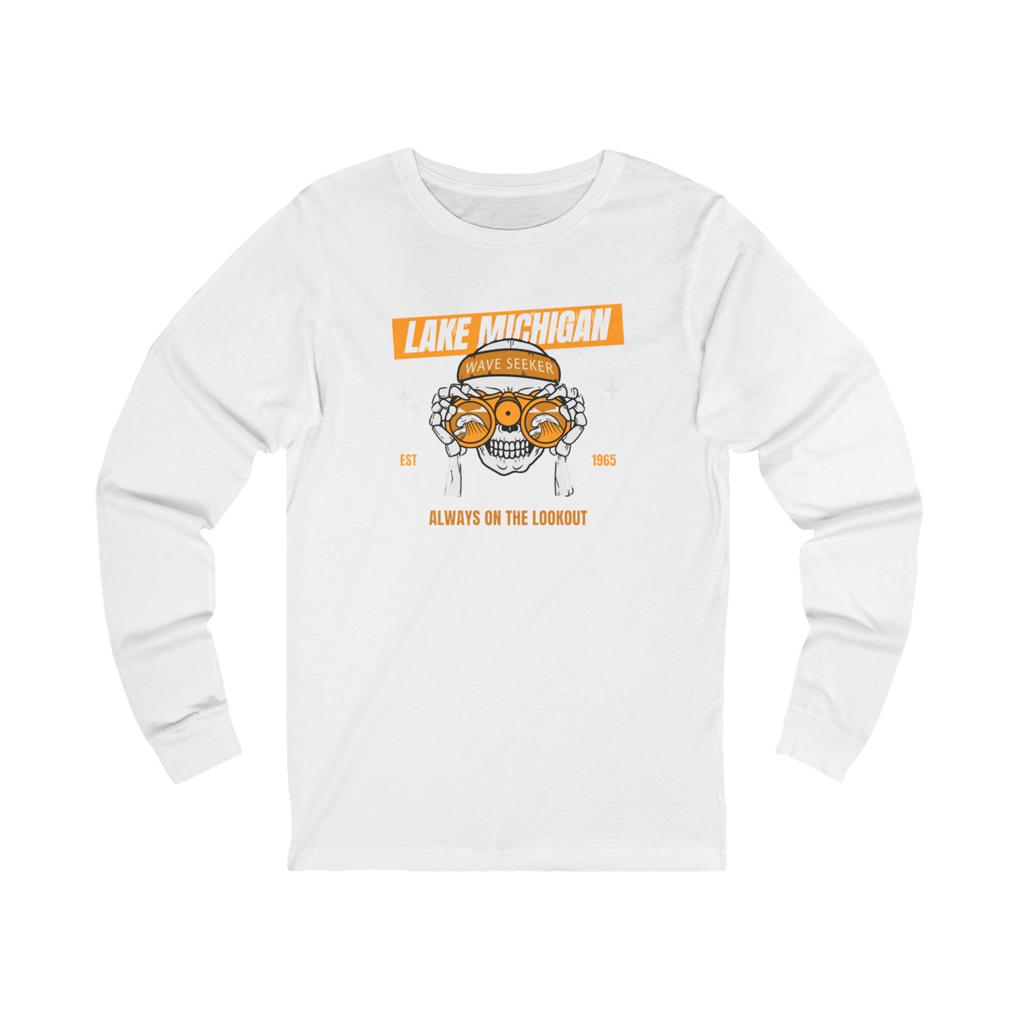 Lake Michigan Wave Seeker Unisex Jersey Long Sleeve Tee