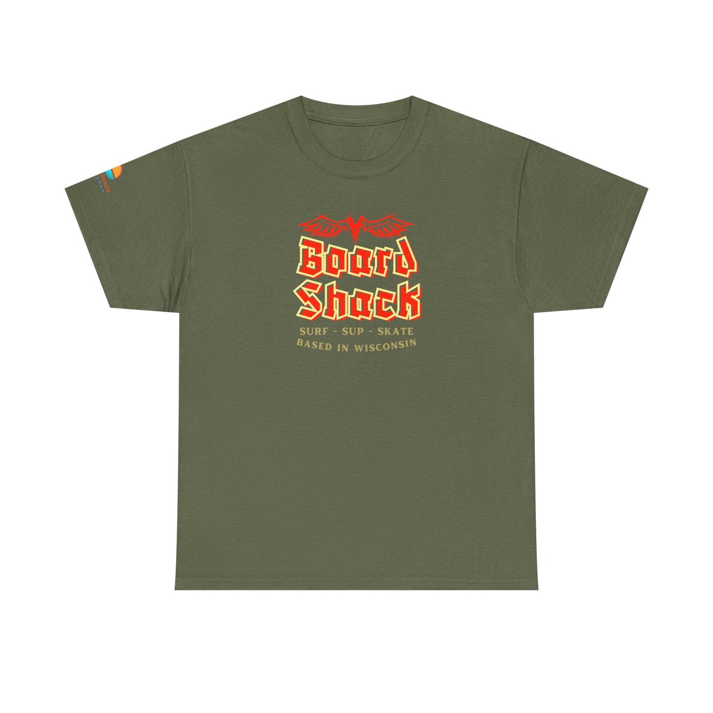 Board Shack T-Shirt — Retro Surf & Skate Graphic Tee (Based in Wisconsin)