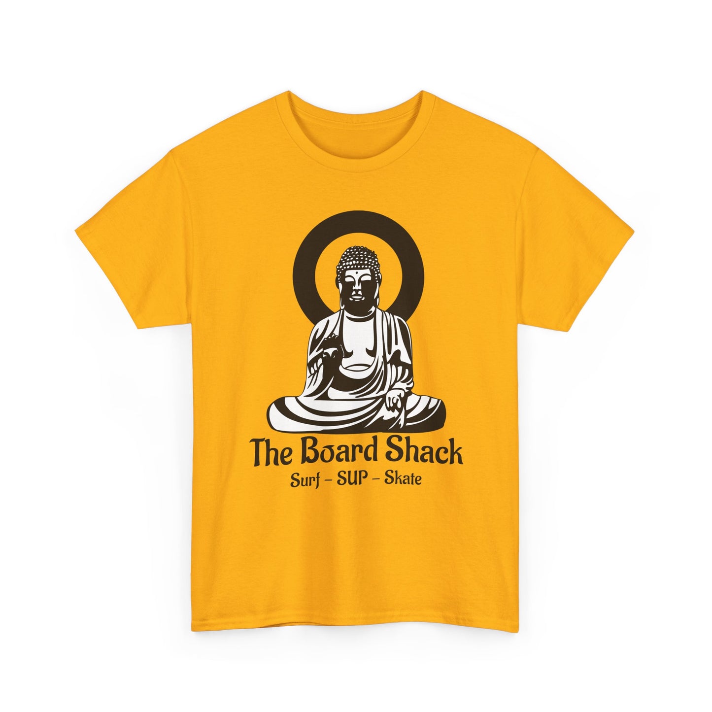 The Board Shack T-Shirt — Zen Buddha Graphic
