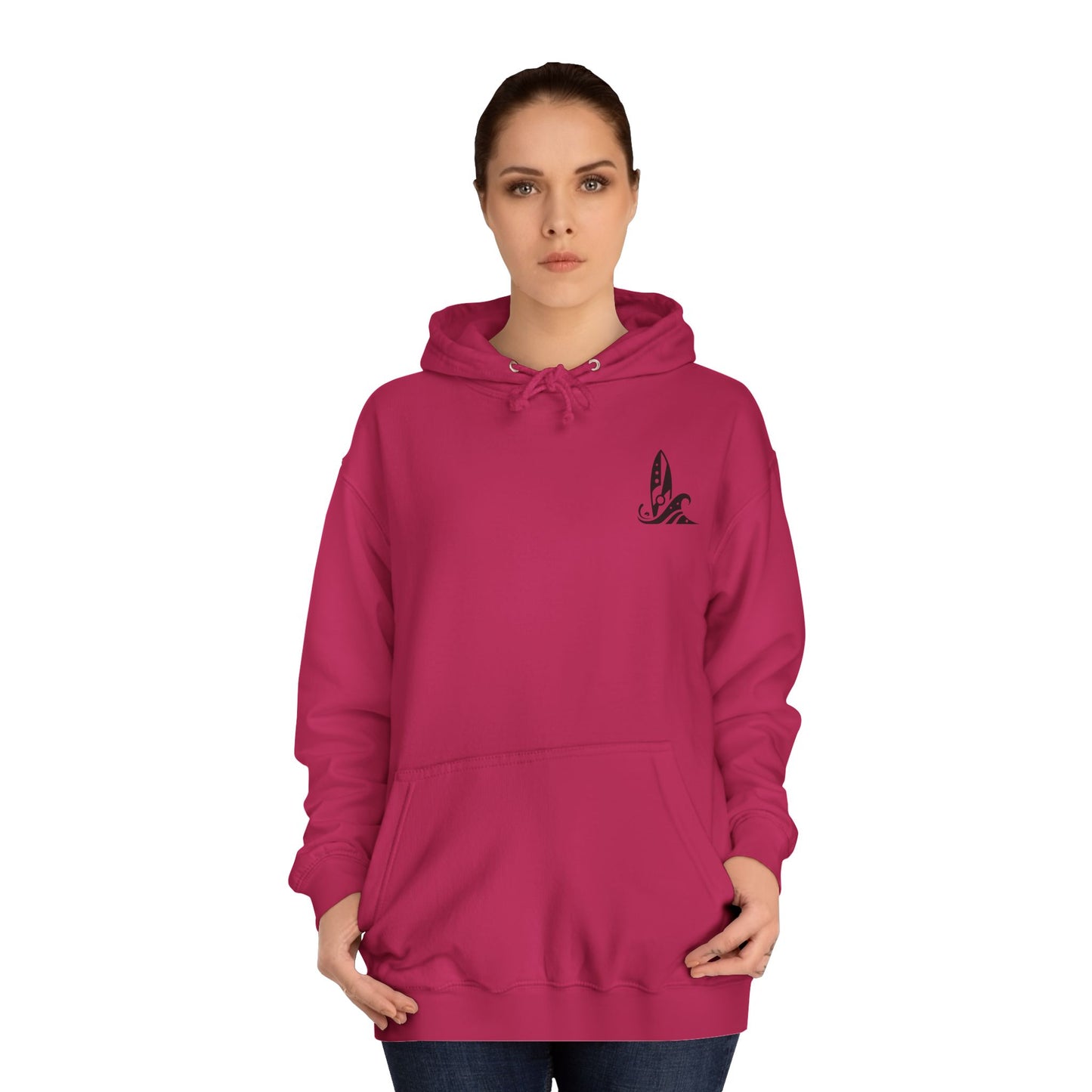 Aloha Surf Graphic Unisex College Hoodie - Surf Inspired Sweatshirt for Relaxation & Style