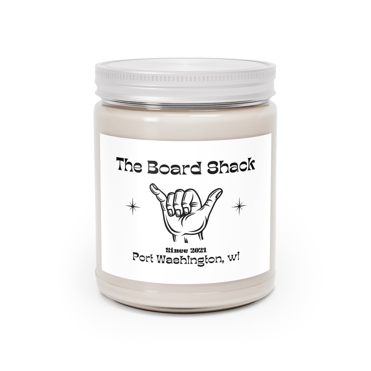 Scented Candles, 9oz - The Board Shack Shaka Logo