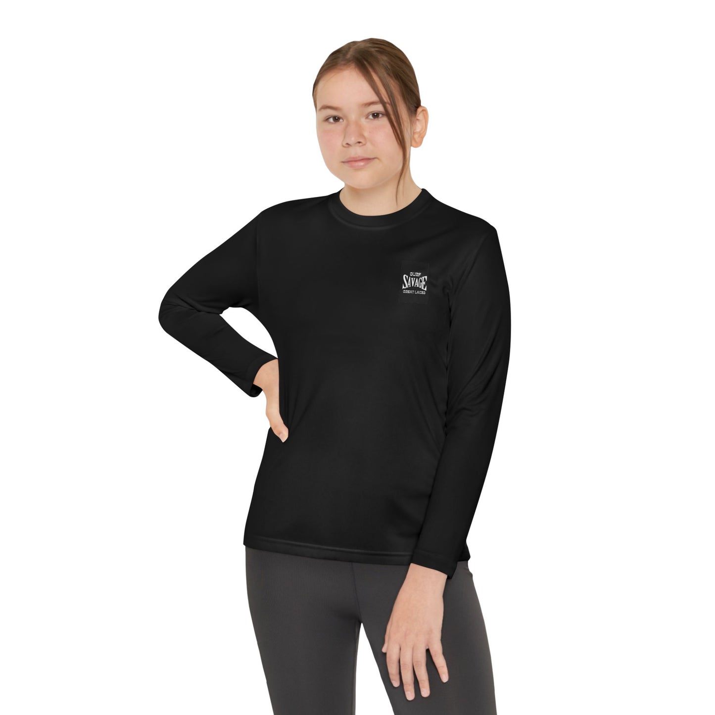 Surf Savage Youth Long Sleeve Competitor Tee - Great Lakes Surf Gear