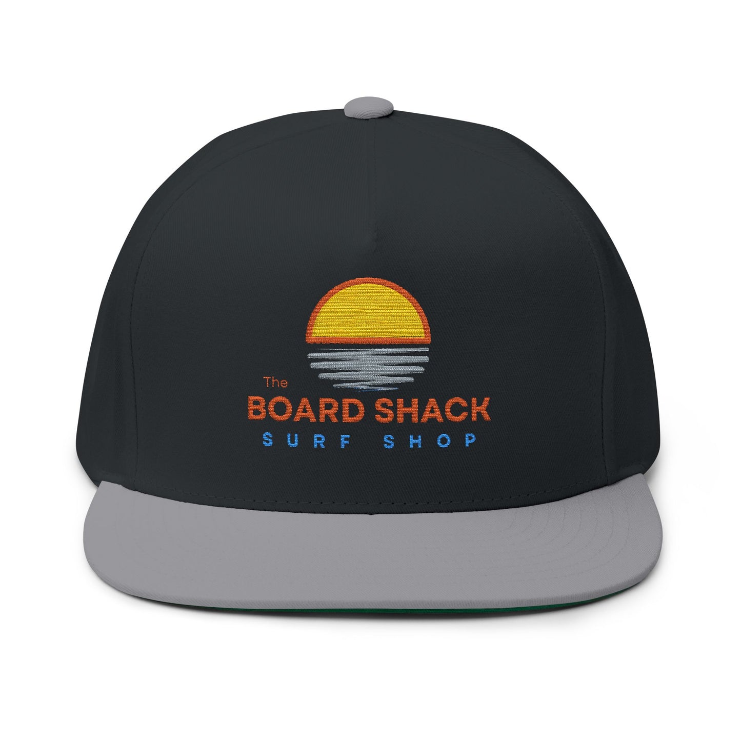 The Board Shack Surf Shop Embroidered Flat Bill Cap