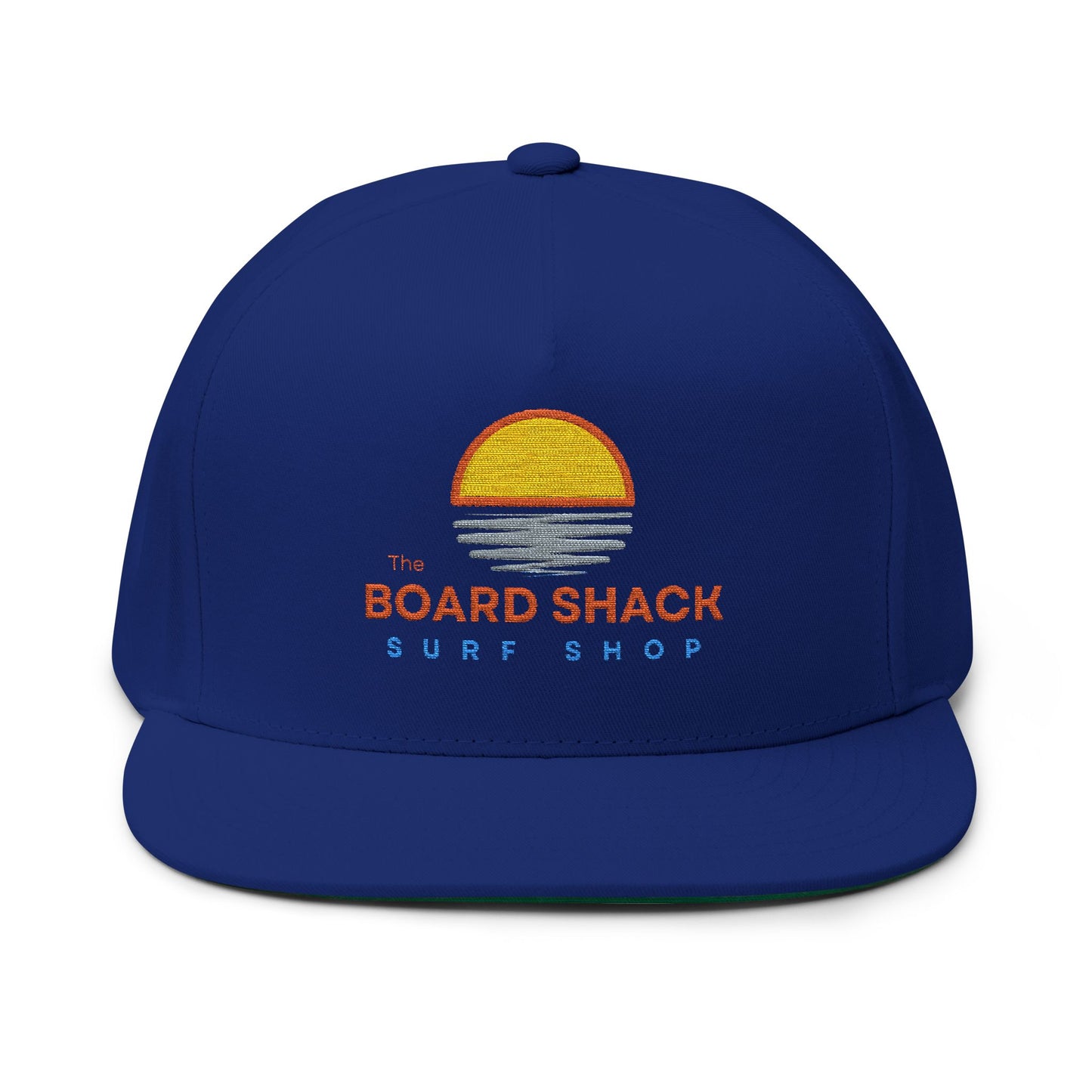 The Board Shack Surf Shop Embroidered Flat Bill Cap