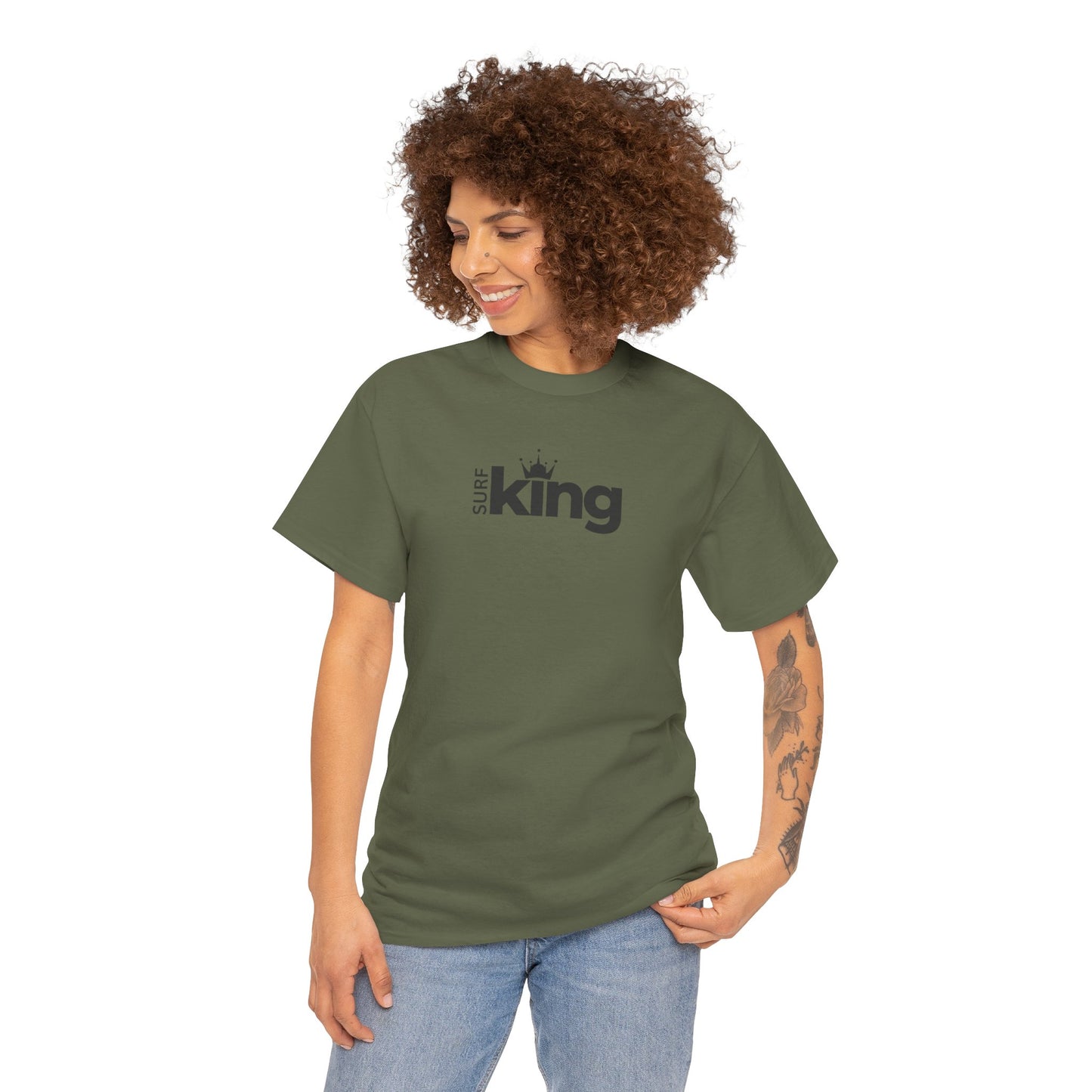 Surf King Unisex Heavy Cotton Tee - Great Lakes Surf Apparel