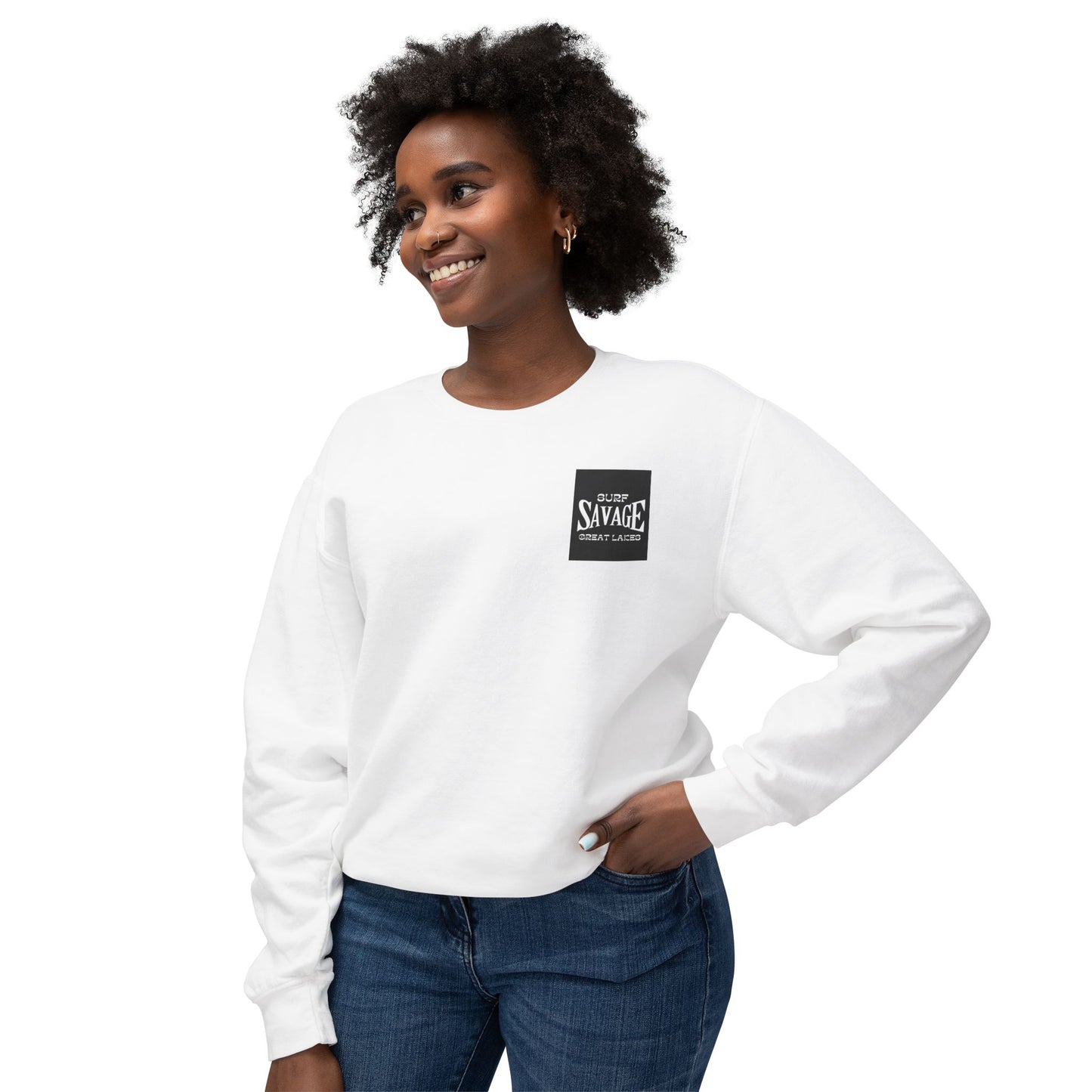 Surf Savage Unisex Crewneck Sweatshirt - Great Lakes Surf Gear