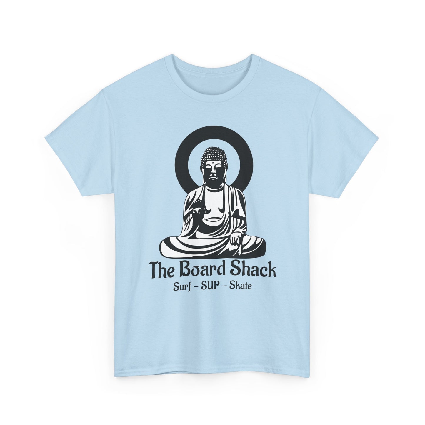The Board Shack T-Shirt — Zen Buddha Graphic