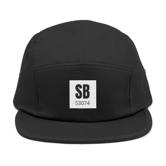 South Beach 5-Panel Cap — Embroidered Casual Skate-Style Hat