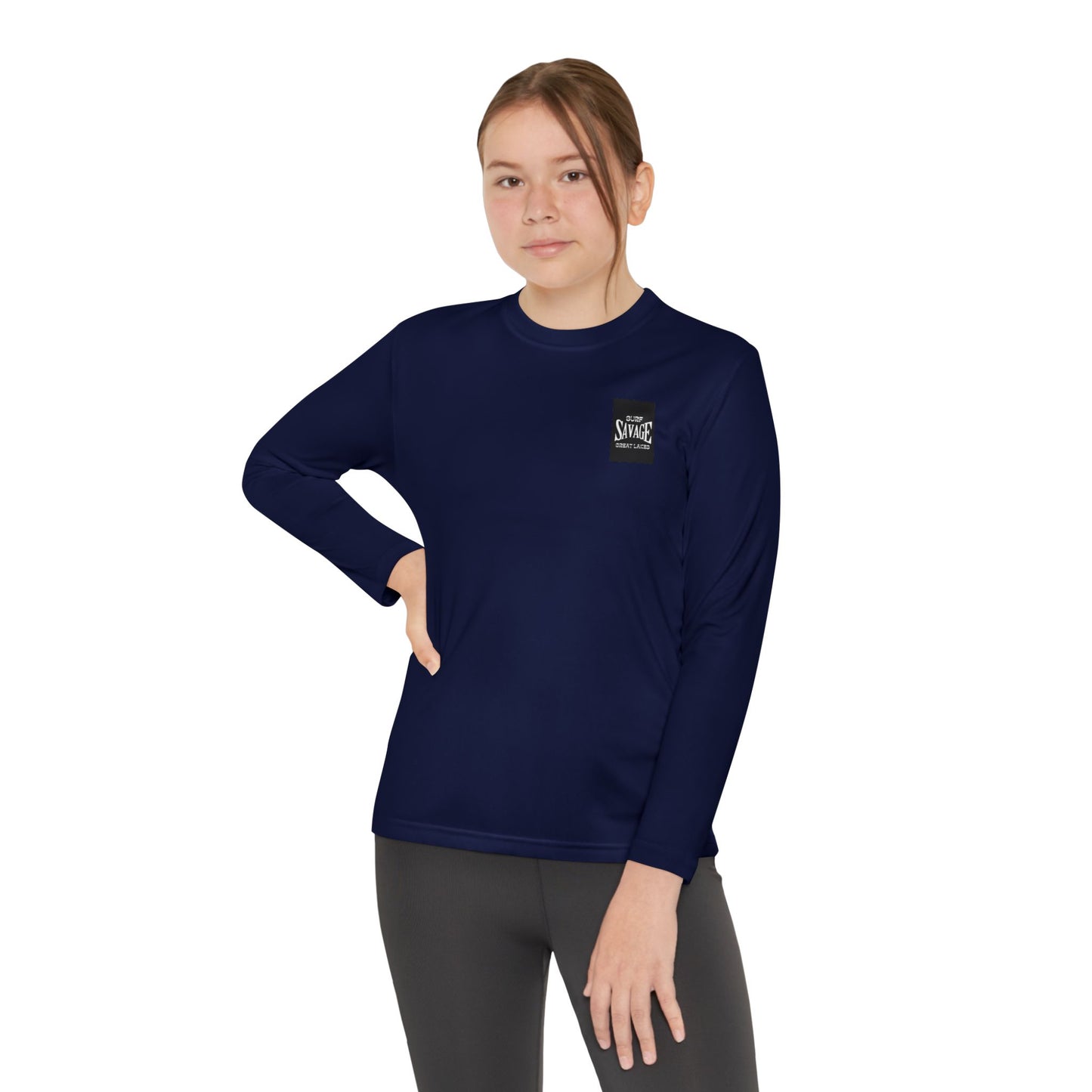 Surf Savage Youth Long Sleeve Competitor Tee - Great Lakes Surf Gear