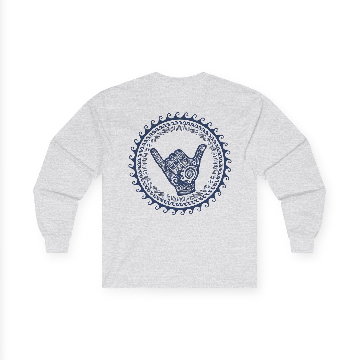 The Board Shack Unisex Long Sleeve Tee with Shaka Design
