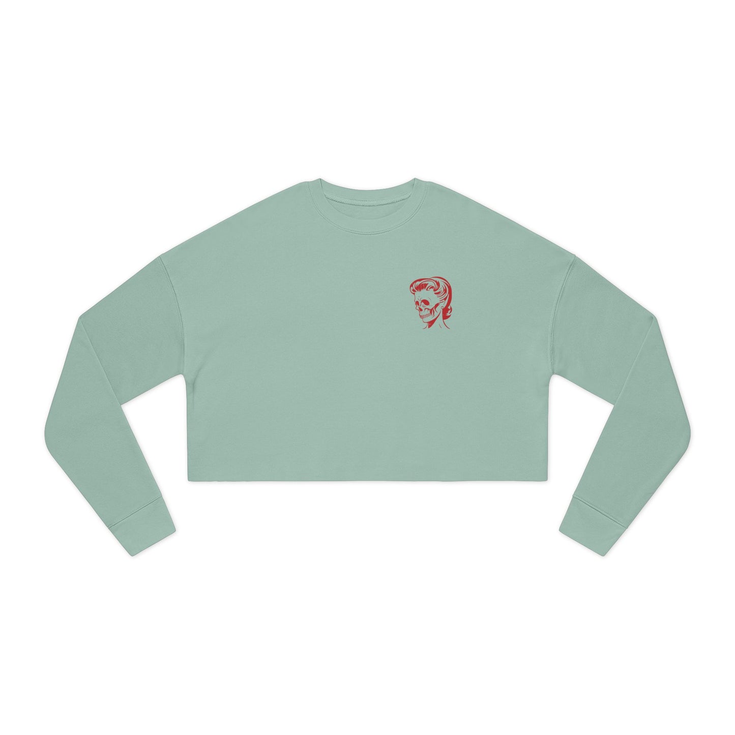 Gnarly Surfer Girl Cropped Sweatshirt - Cool and Trendy Fashion for Beach Lovers
