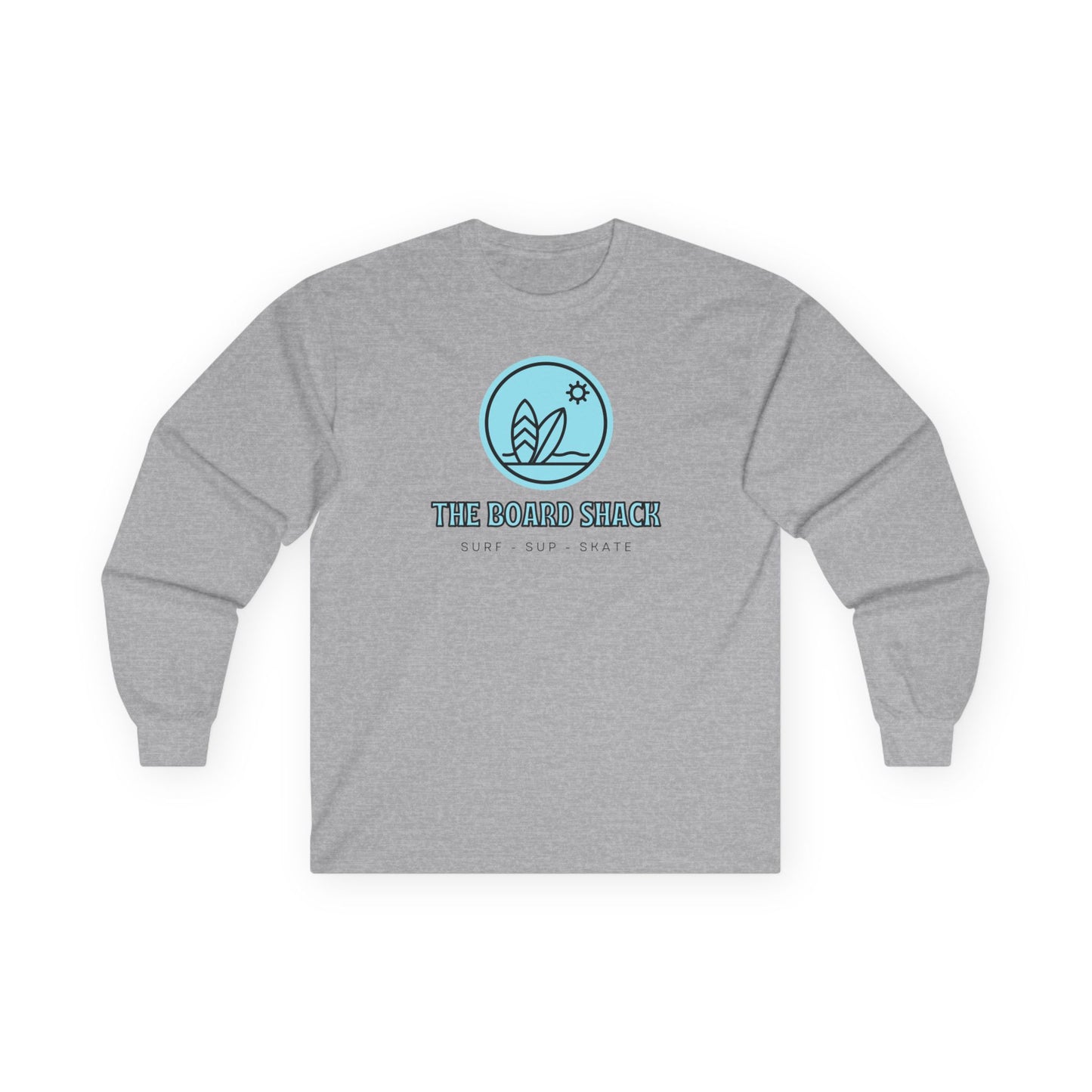 The Board Shack Long Sleeve Tee — Coastal Surf Logo Shirt